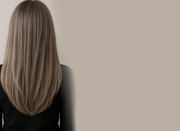 La coupe en V pour des cheveux structurés